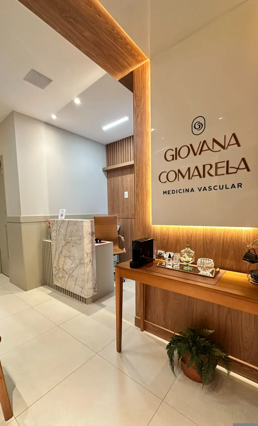 Recepção da clínica da Dra. Giovana